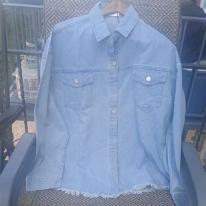 Zeagoo Light Blue Denim Jacket